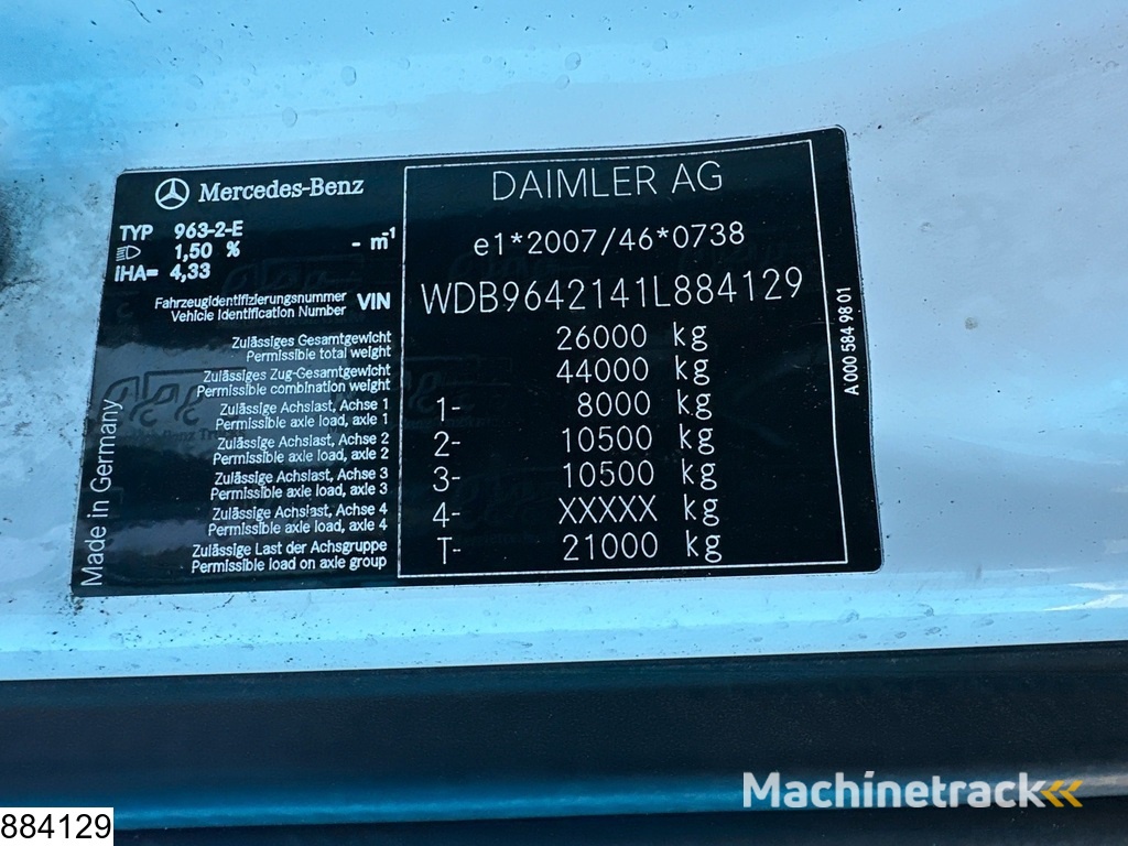 Mercedes Arocs 2640 6X4, EURO 6, Steel suspension, Retarder