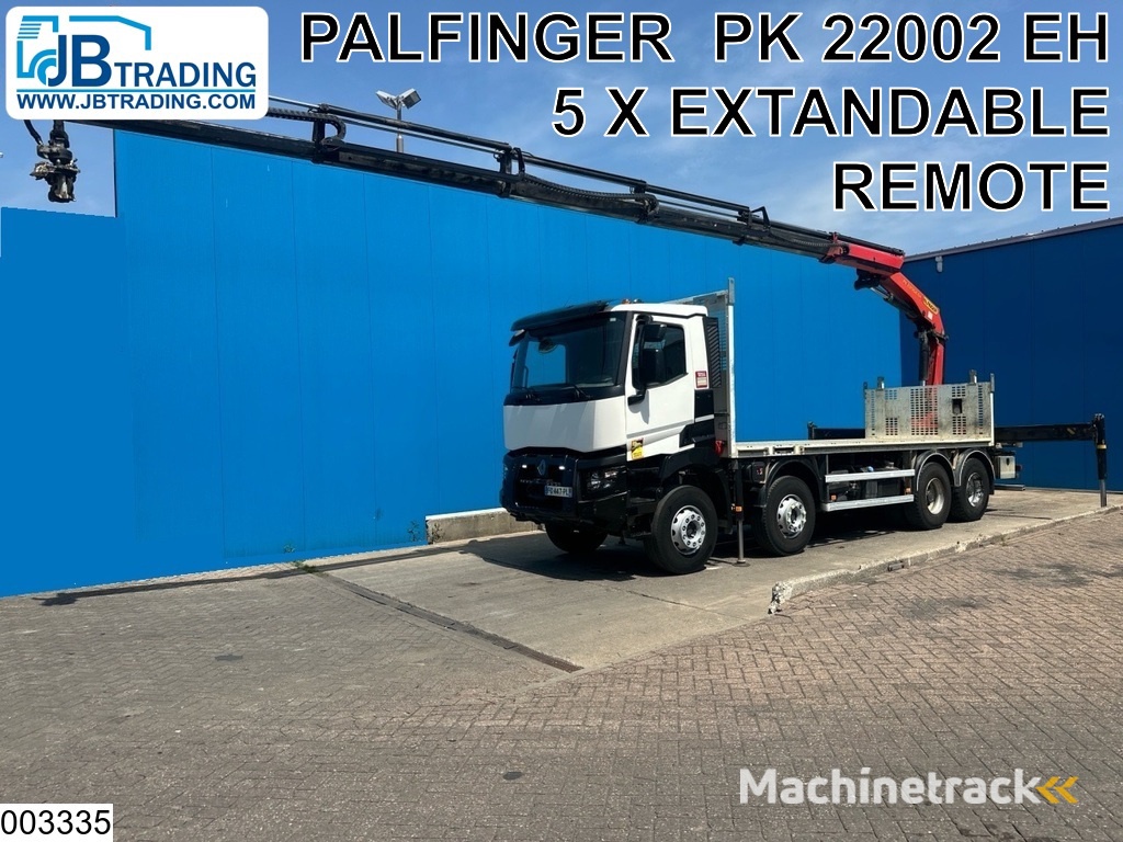Renault C 430 8X4, EURO 6, Steel suspension, Palfinger