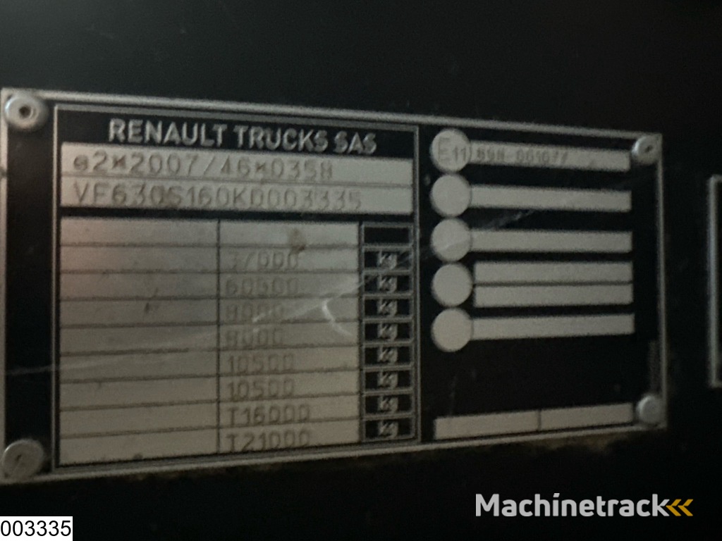 Renault C 430 8X4, EURO 6, Steel suspension, Palfinger