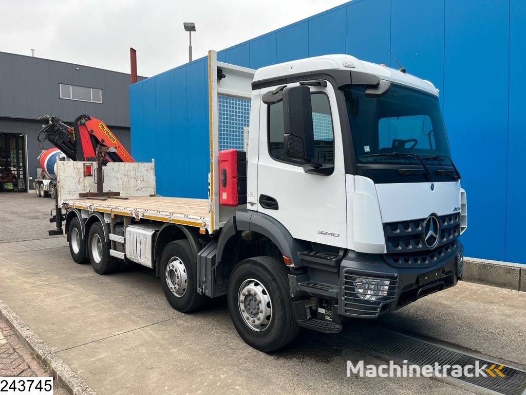 Mercedes Arocs 3240 8X4, EURO 6, Steel suspension, Palfinger
