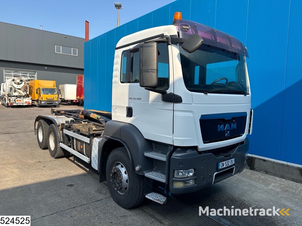 MAN TGS 26 400 6x4, EURO 4, HYVALIFT, Leaf suspension