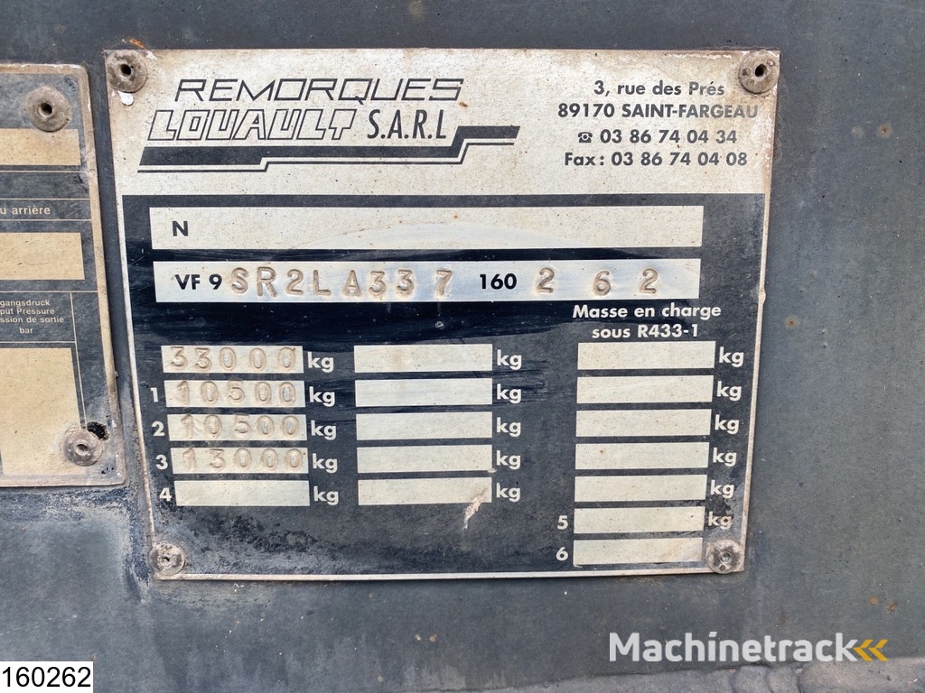 Louault kipper Steel chassis and steel loading platform