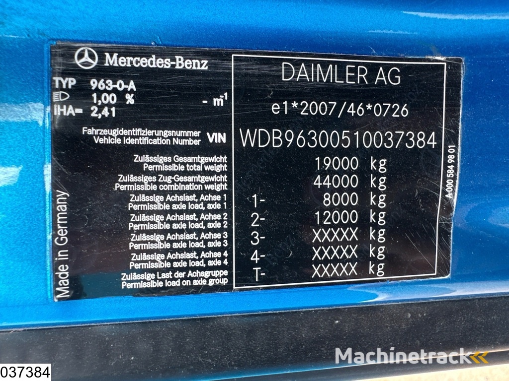 Mercedes Actros 2443 EURO 6, Hydraulic