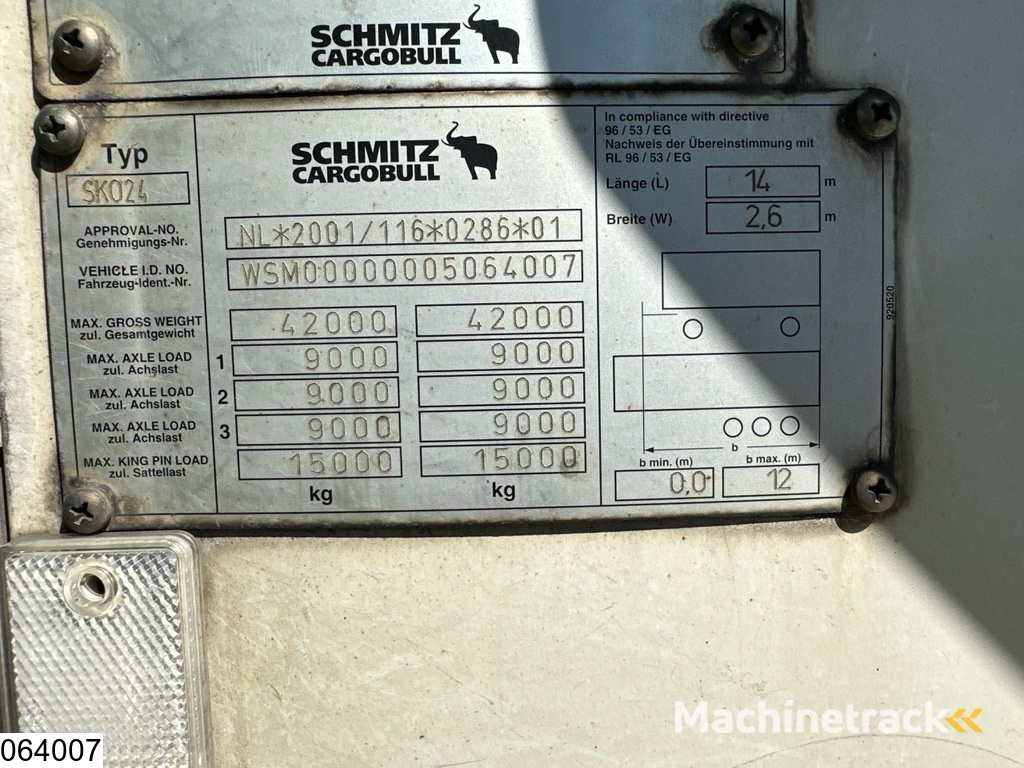 Schmitz Koel vries Carrier Vector 1850, Zepro