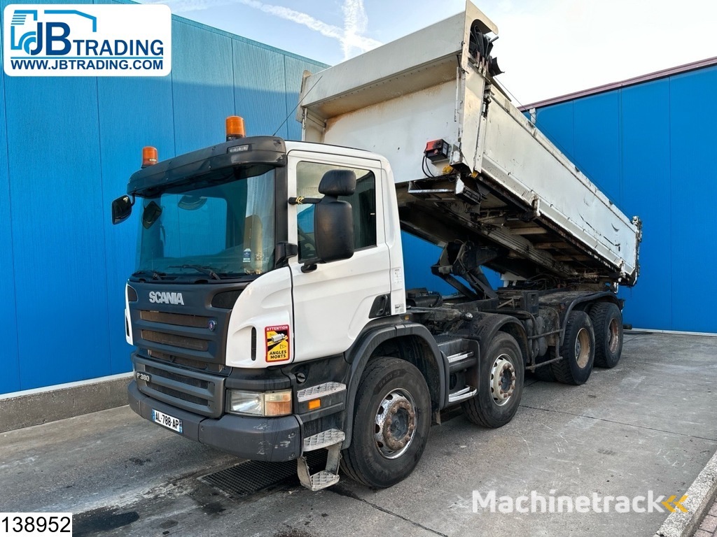 Scania P 380 8x4, Manual, Steel suspension