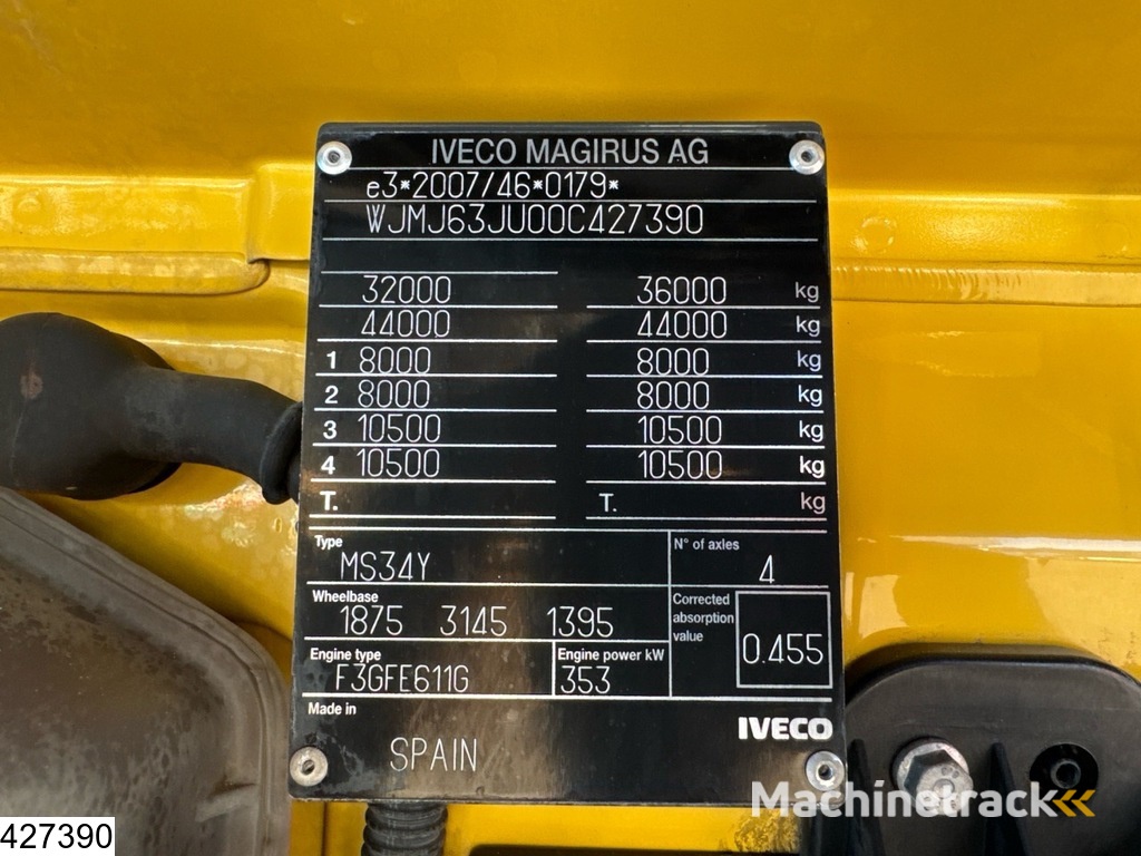 Iveco X-Way 480 8X4, EURO 6D, Retarder, Palfinger