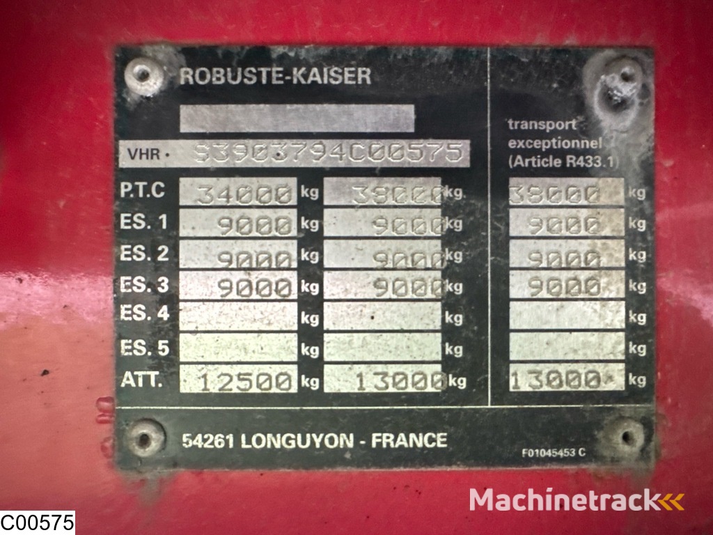 Robuste open laadbak 4.60 MTR extendable