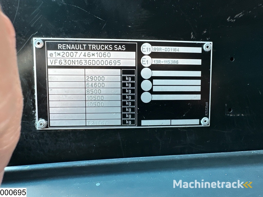 Renault C 430 EURO 6, Steel spring suspension, Hiab