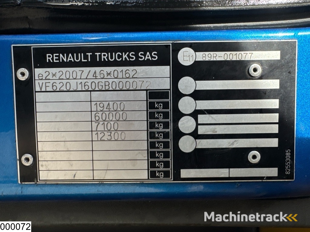 Renault D 18 430 EURO 6, Hydraulics, Winch