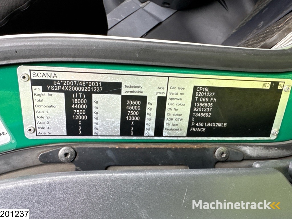 Scania P 450 6x2, EURO 6, Combi, Rolfo, Retarder