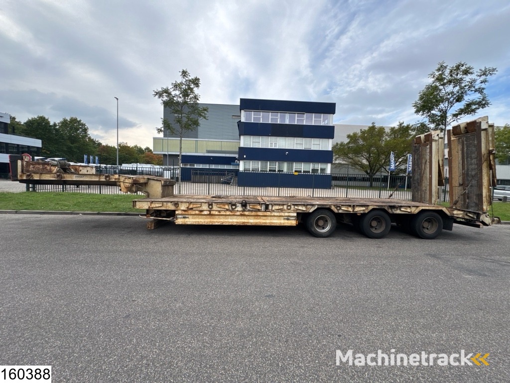 Louault Lowbed 34,000 kg, Steering axle, Hydraulic, Winch