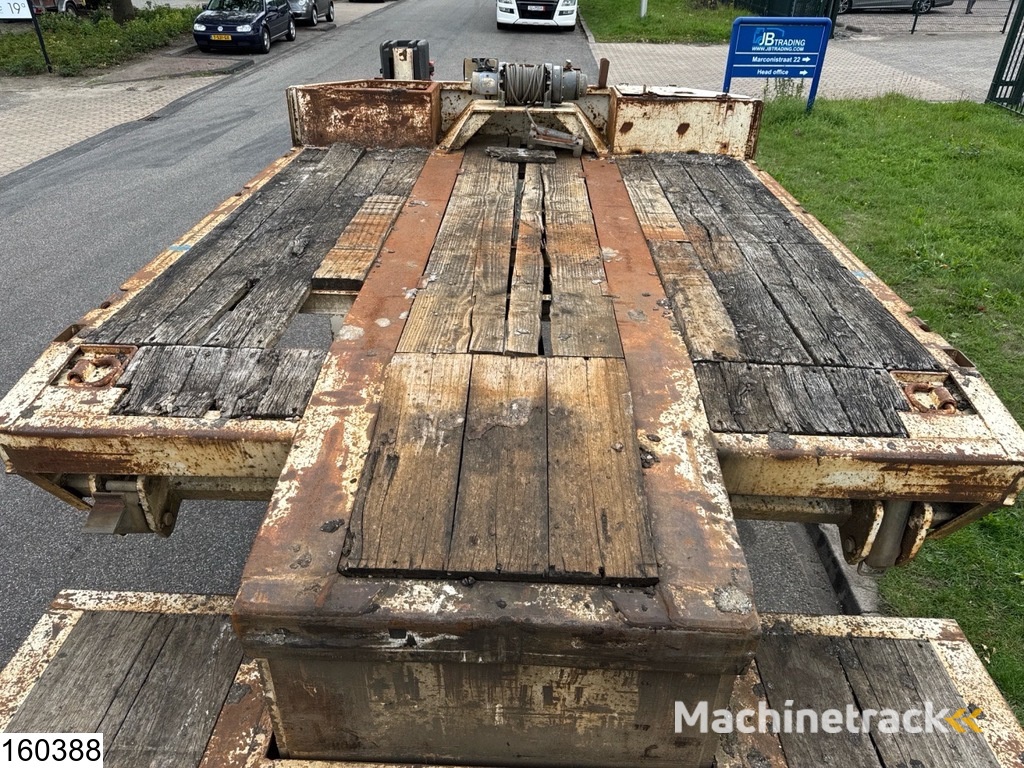 Louault Lowbed 34,000 kg, Steering axle, Hydraulic, Winch
