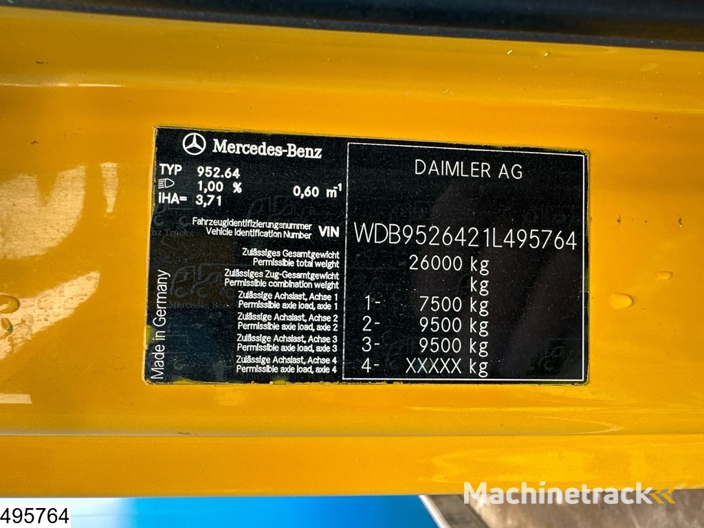 Mercedes Axor 2629 EURO 5, Palfinger, Remote, Steel