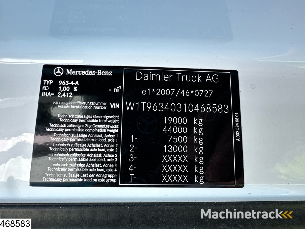 Mercedes Actros 1845 EURO 6, Mirrorcams, New tyres