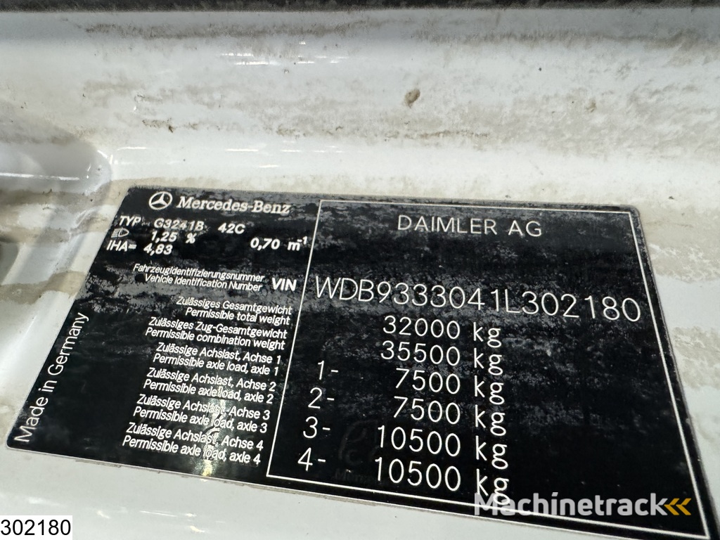 Mercedes Actros 3241 8x4, PUMI,  Putzmeister, 21 MTR, Telligent 16