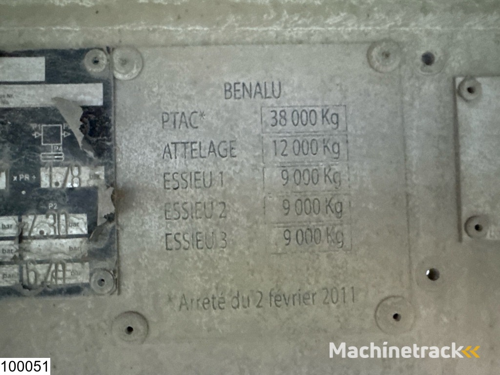 Benalu kipper Bladvering, Trommel, 24m3