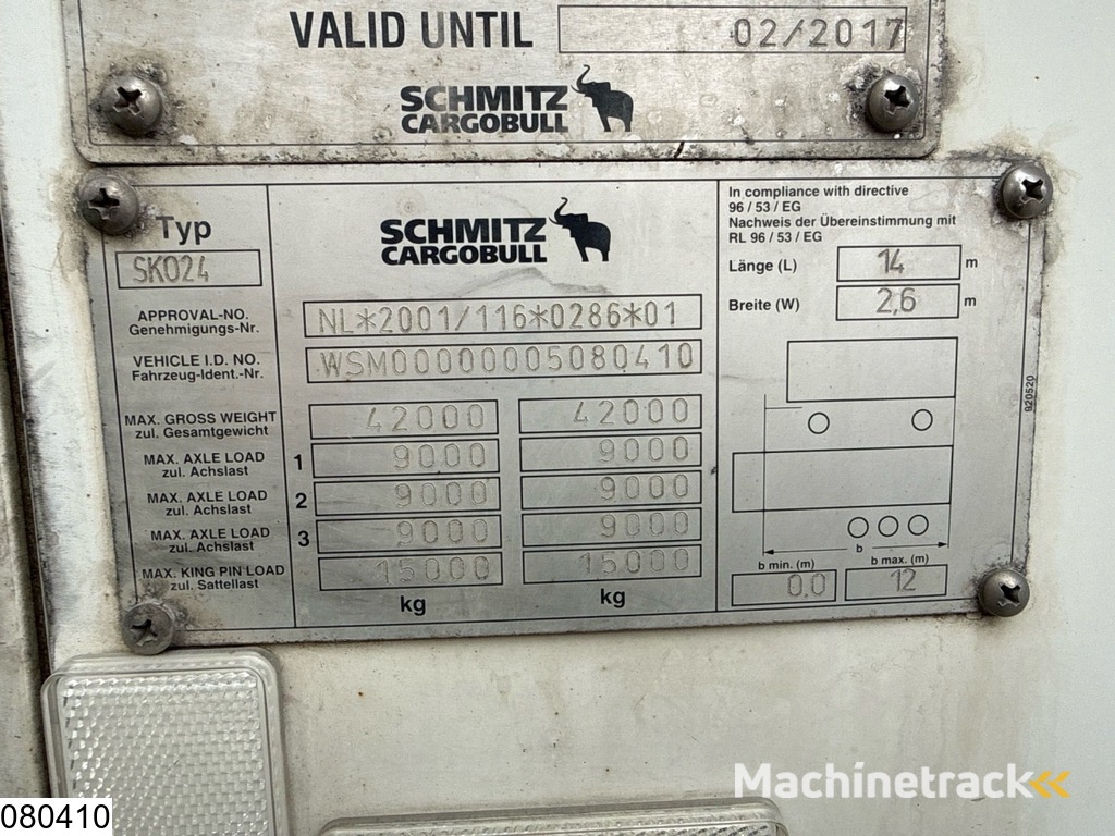 Schmitz Koel vries Carrier Vector 1850, 2 Cool units