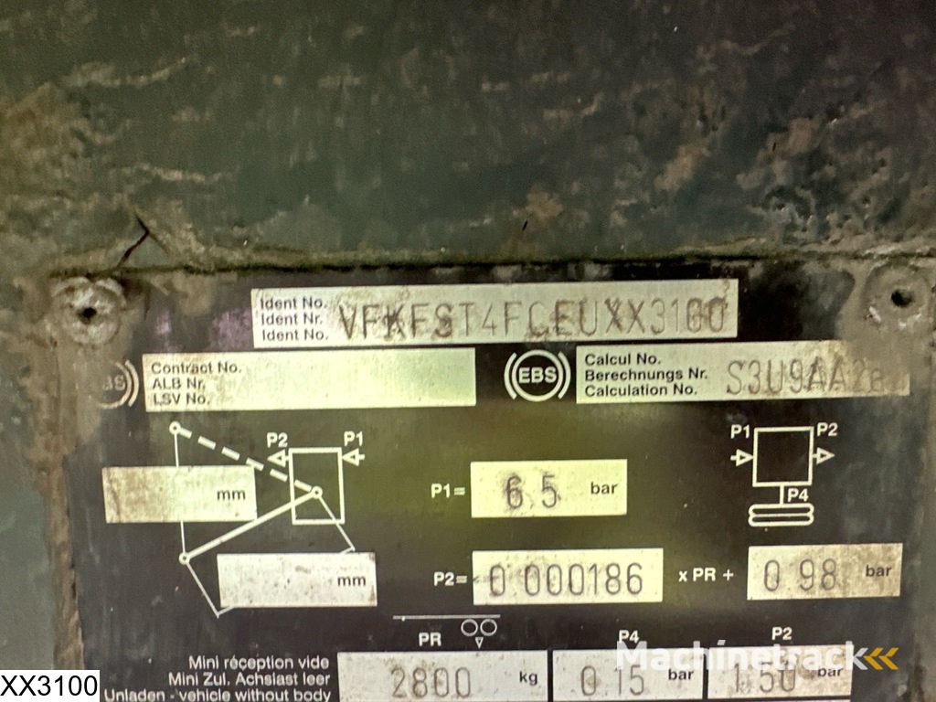 Fruehauf Tautliner Dhollandia