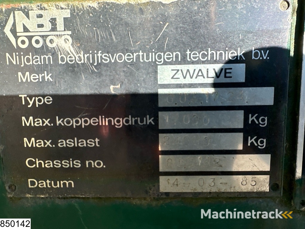 Zwalve open laadbak 41.000 KG