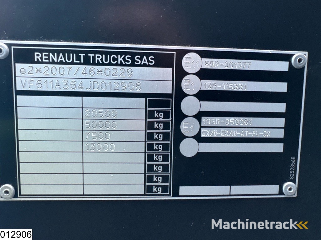 Renault T 480 EURO 6, Standairco, Retarder