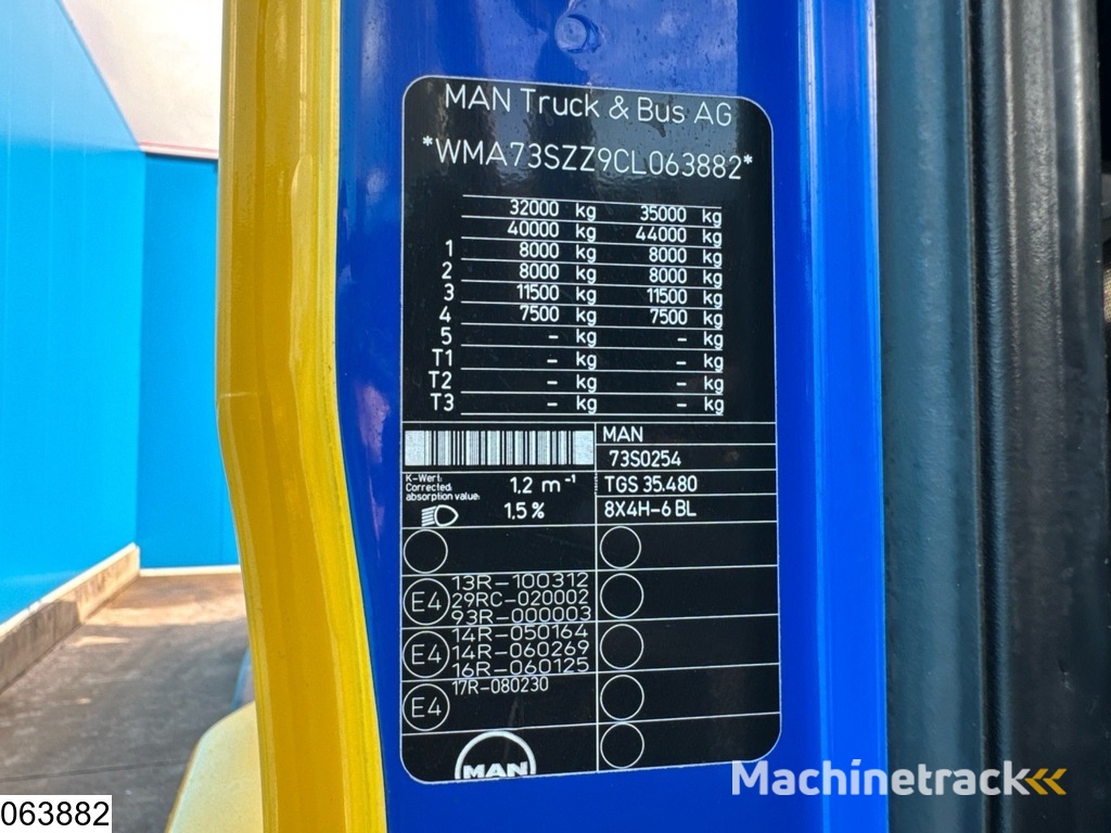 MAN TGS 34 480 8x2 / 8x4, EURO 5, Silosteller