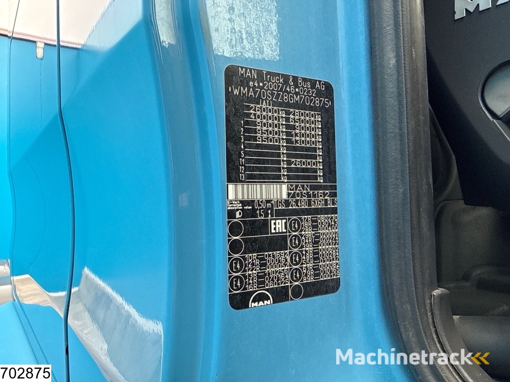 MAN TGS 26 480 EURO 6, 6x6, Retarder, Manual