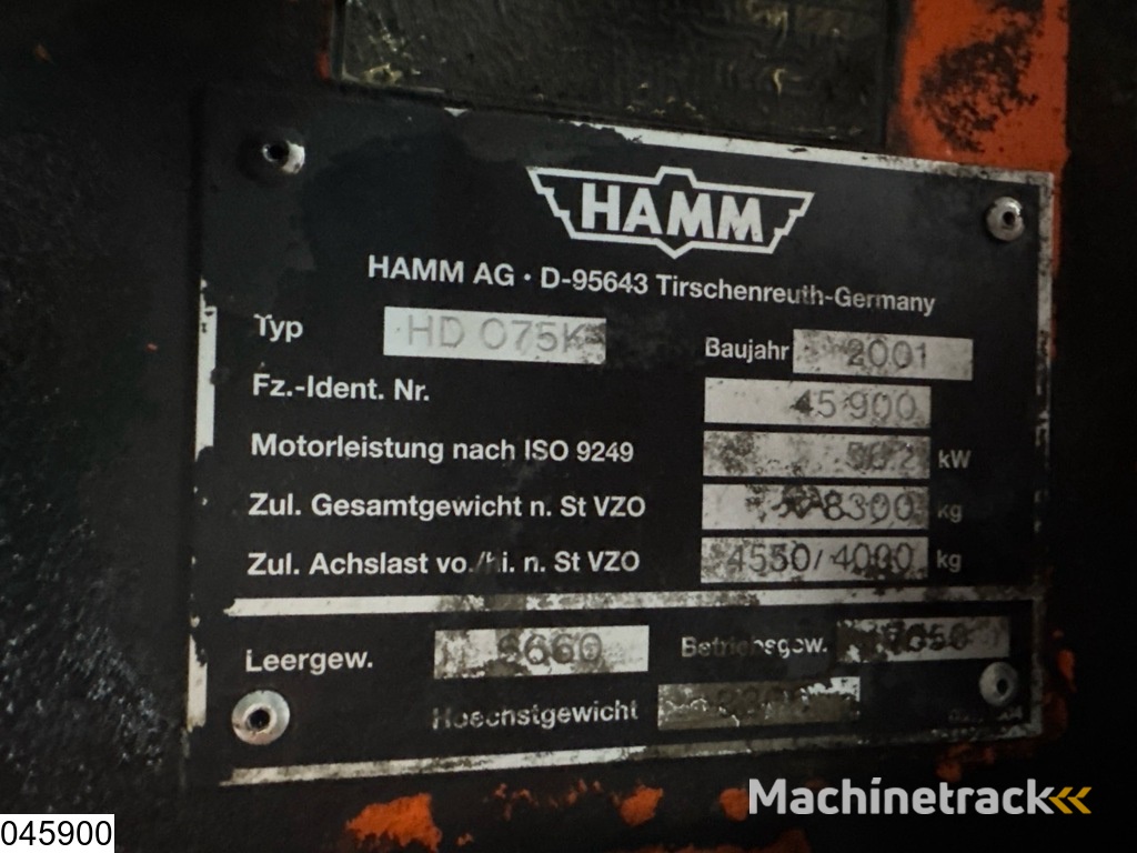 Hamm HD 75 7141h, 56,2 kw,