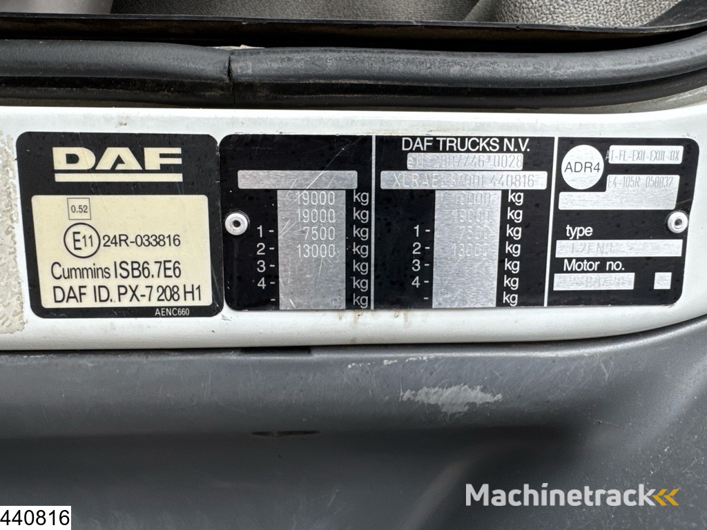 DAF LF 280 EURO 6, Manual, 13,390 litres, 5 Comp.