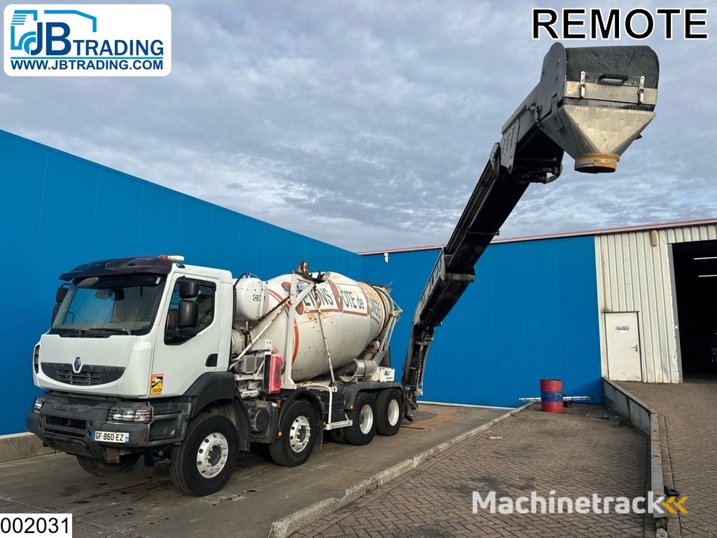 Renault Kerax 410 Dxi 8x4, EURO 4, 9m3, Steel suspension, Remote