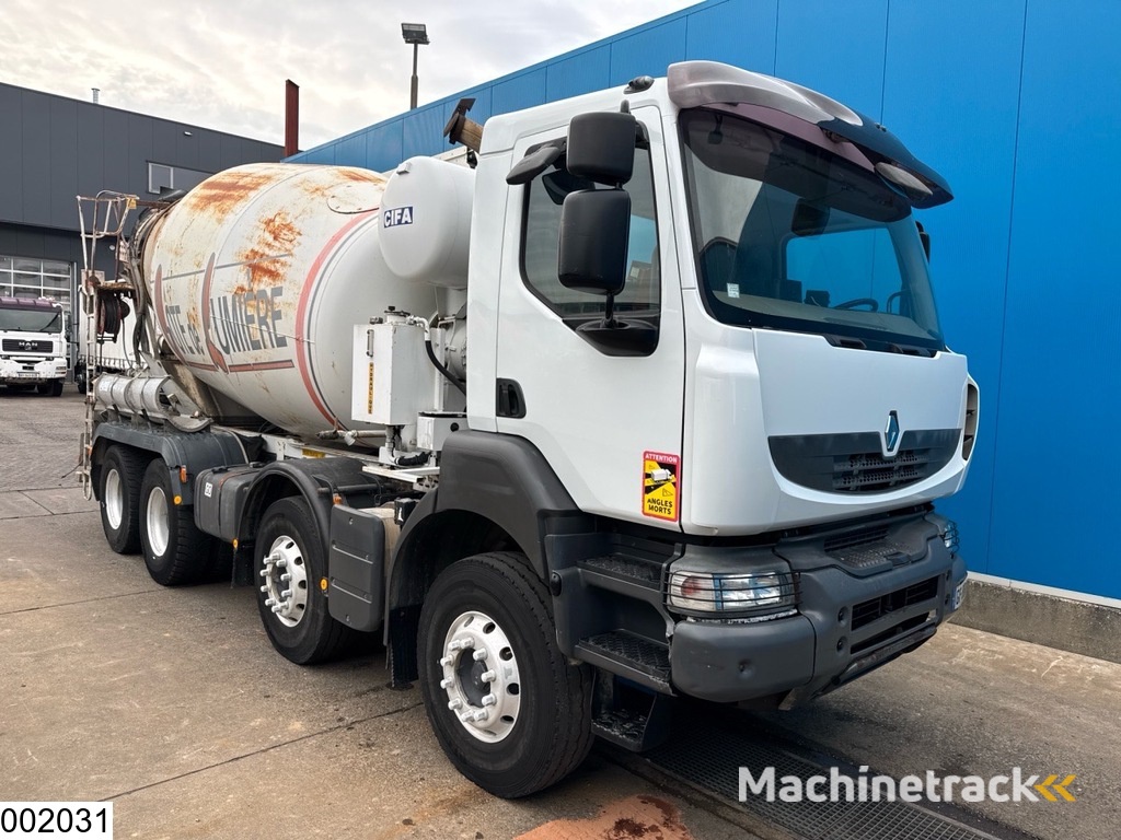 Renault Kerax 410 Dxi 8x4, EURO 4, 9m3, Steel suspension, Remote