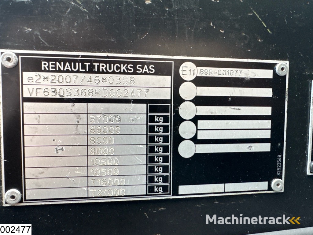 Renault C 440 8x4, EURO 6, HMF, Remote