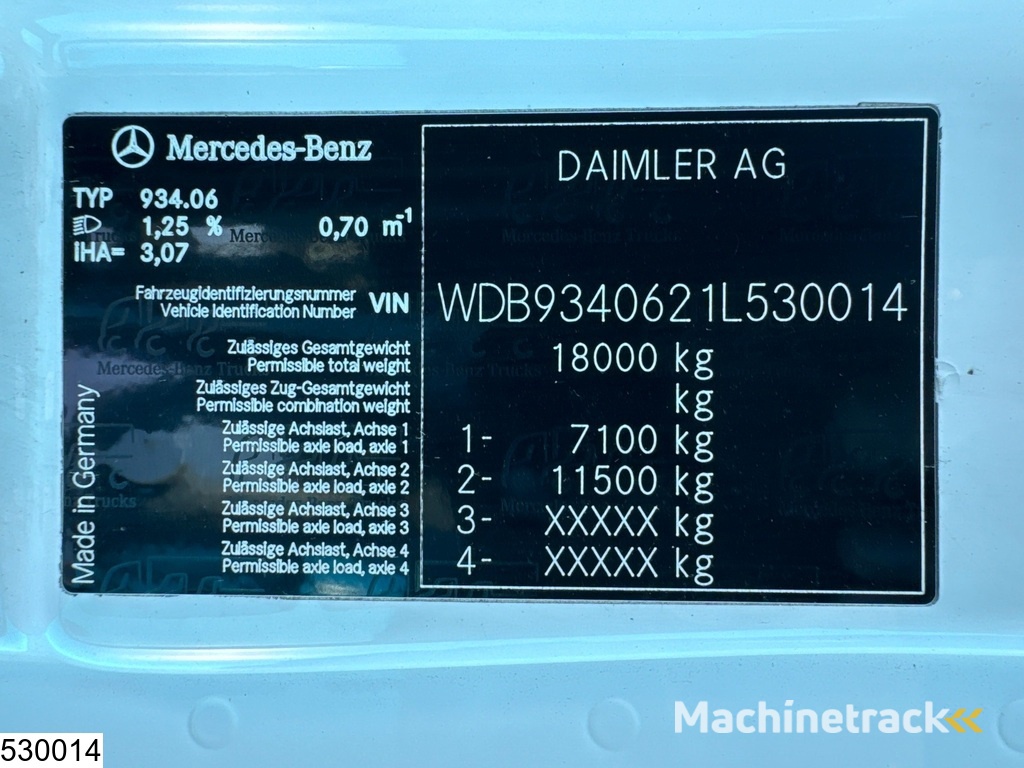 Mercedes Actros 1846 EURO 5