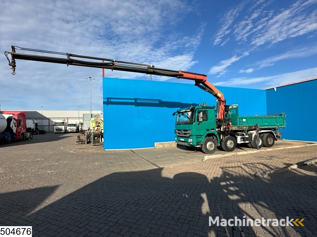 Mercedes Actros 4151 8x4, EURO 5, V8, Palfinger, Remote