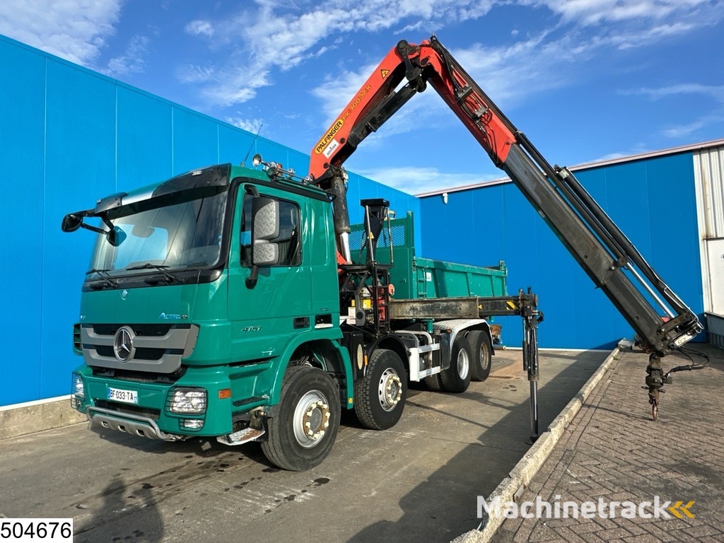 Mercedes Actros 4151 8x4, EURO 5, V8, Palfinger, Remote