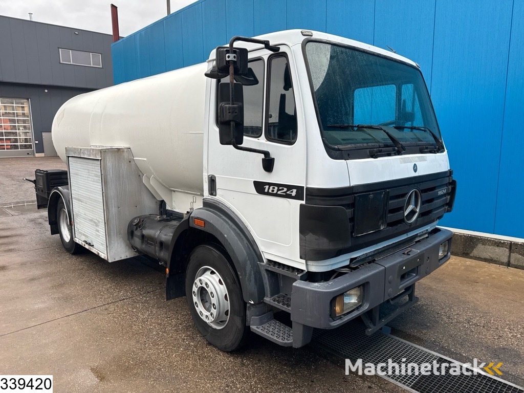 Mercedes 1824 13018 litres, LPG GPL, Gas tank, Leaf suspension