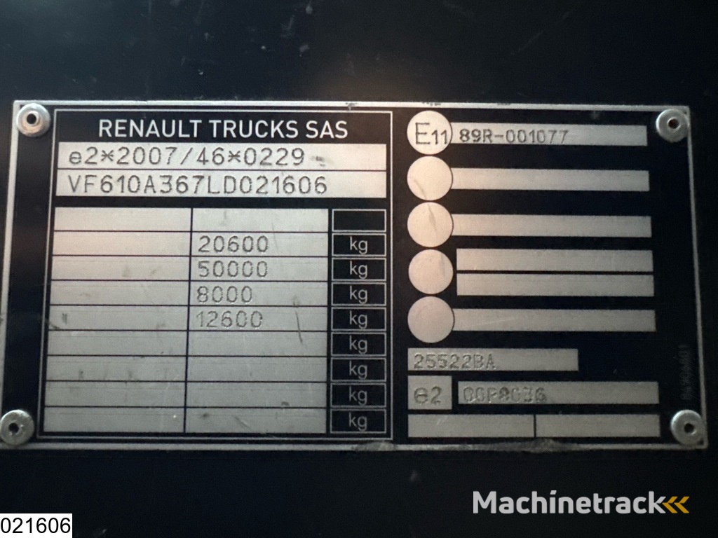 Renault T 480 EURO 6, Lohr, Eurolohr, Combi, Retarder