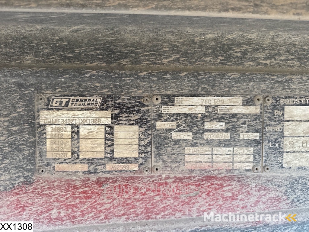 General Trailers kipper Leaf spring suspension, Drum brakes