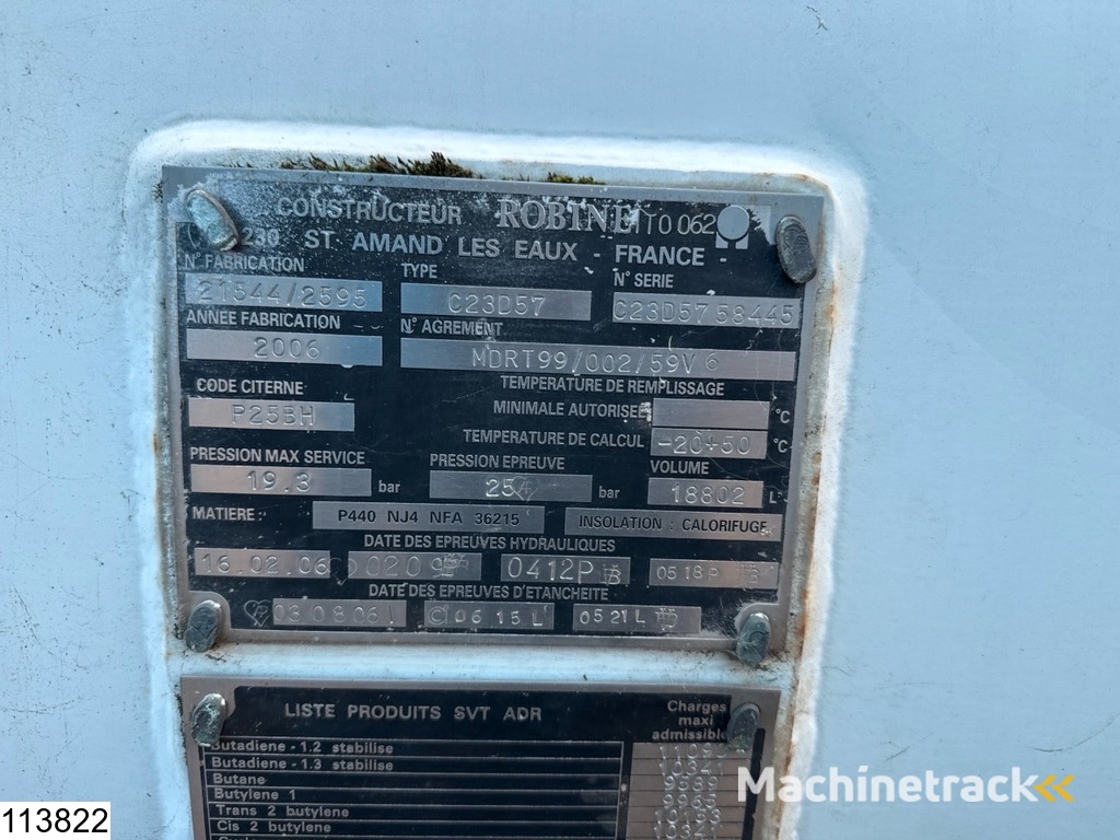 Renault Premium 270 18802 Liter, LPG GPL, Gastank, Bladvering