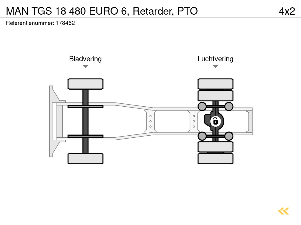 MAN TGS 18 480 EURO 6, Retarder, PTO