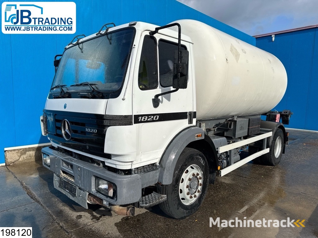 Mercedes 1820 15375 Liter, LPG GPL, Gastank, Steel suspension
