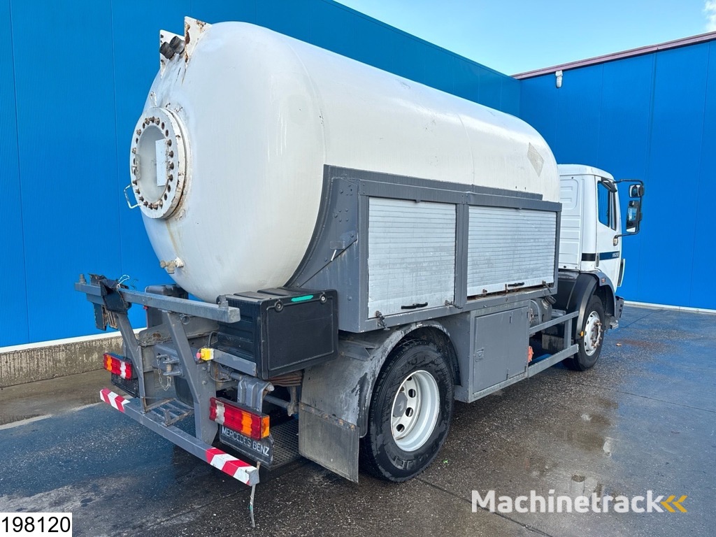 Mercedes 1820 15375 Liter, LPG GPL, Gastank, Steel suspension