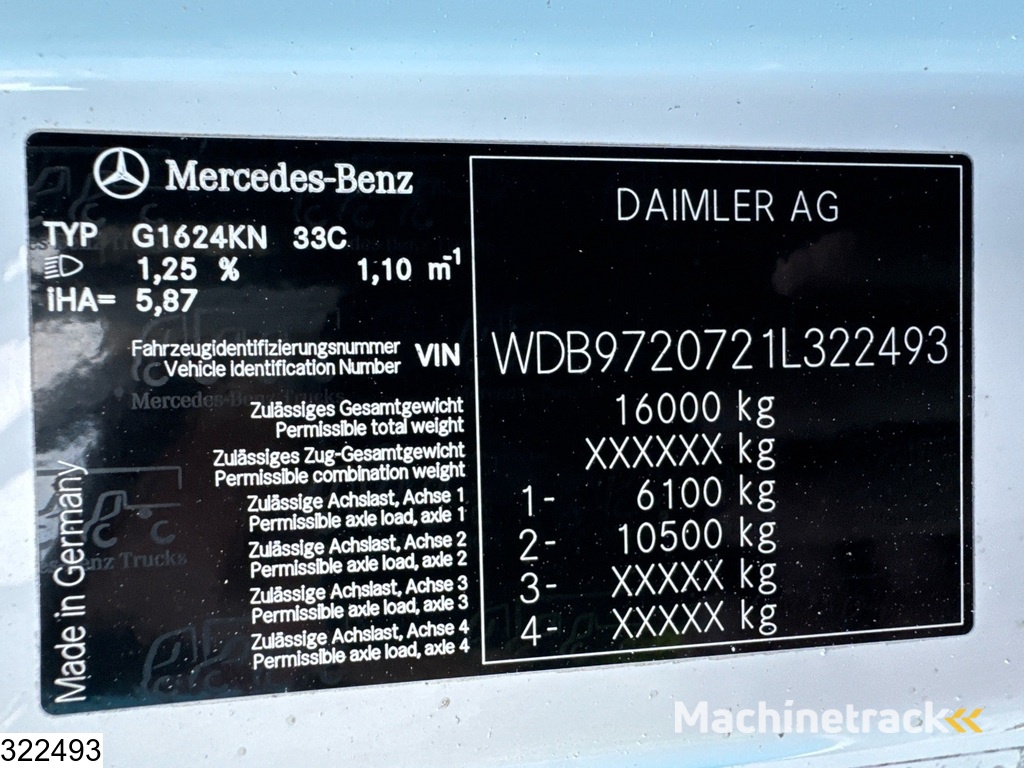 Mercedes Atego 1624 Palfinger, Leaf , Manual