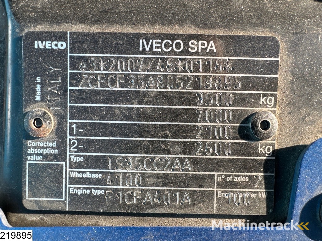 Iveco Daily Daily 35 NP EURO 6, CNG, Manual transmission