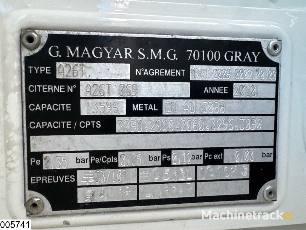 Renault Premium 270 Dxi EURO 5, Fuel, 13596 liter, 5 Comp, Magyar