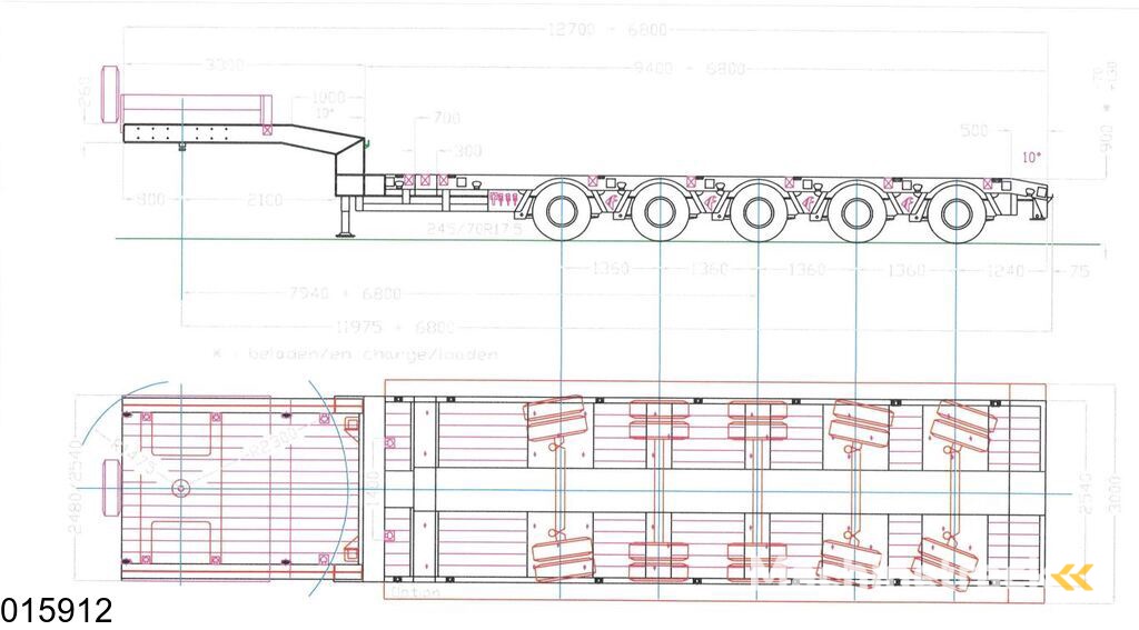 Faymonville multi max 85.000 KG, Steering axle