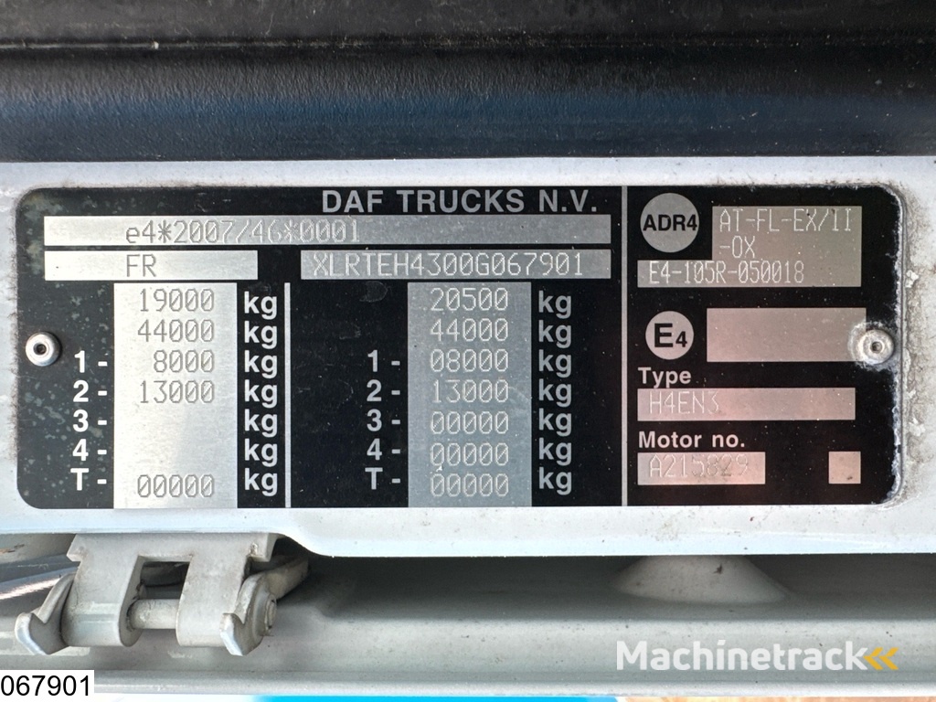 DAF XF 460 EURO 6, Retarder, Blower, Compressor