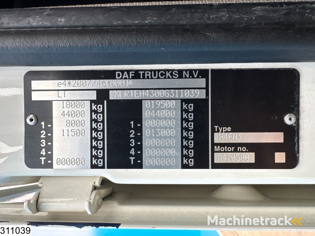 DAF XF 480 EURO 5d, ACC