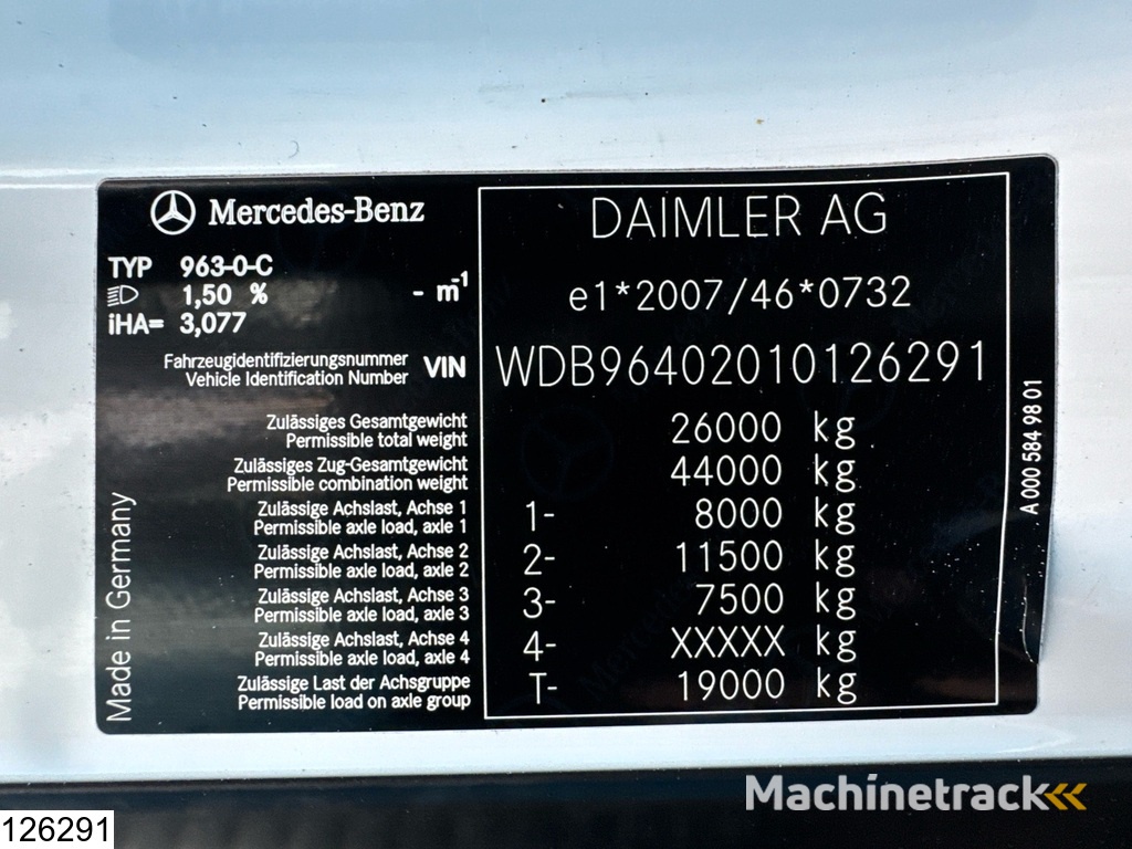 Mercedes Arocs 2540 6x2, EURO 6, Palfinger, Remote