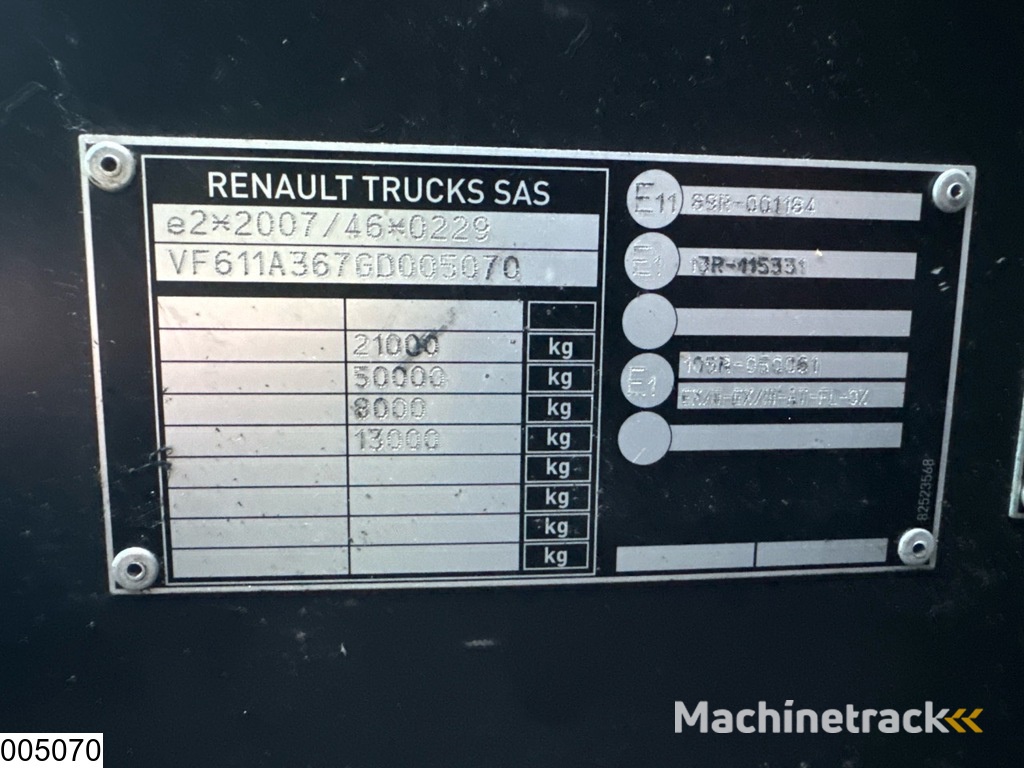 Renault T 480 EURO 6, Retarder, PTO