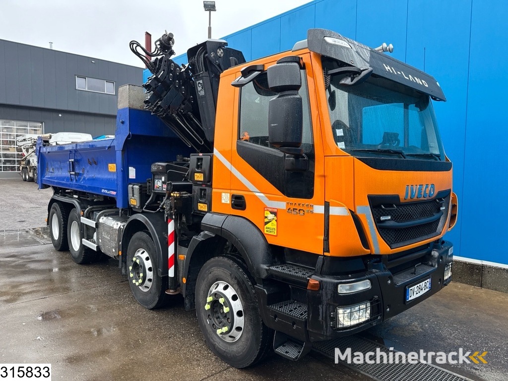 Iveco Trakker 450 8x4, EURO 6, HIAB, REMOTE